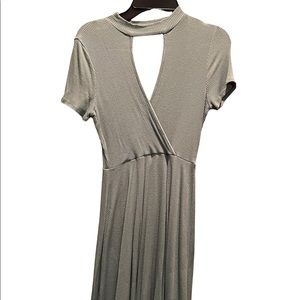 Women’s Medium Sexy Dress with front cut out sage green